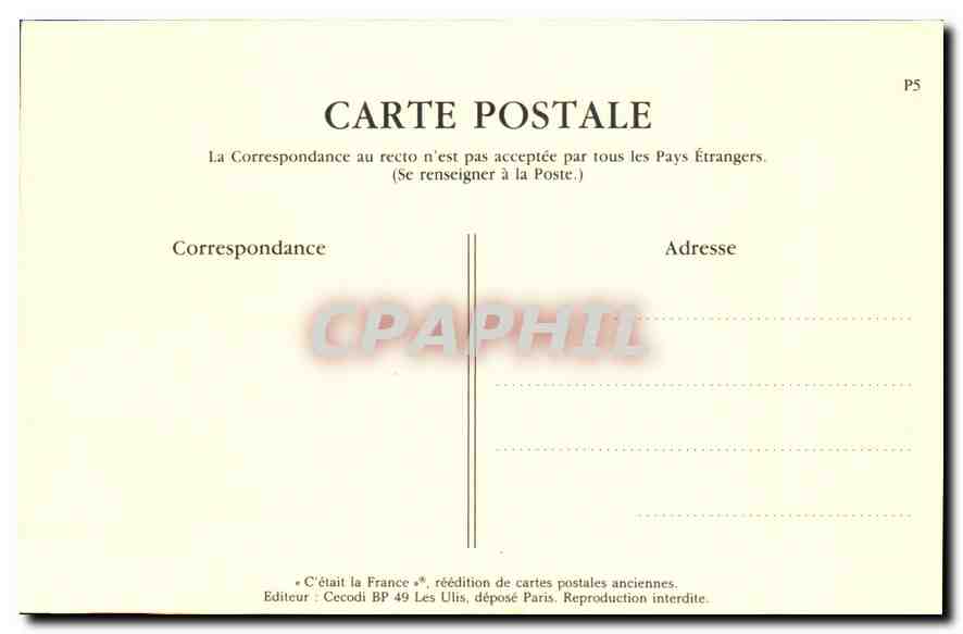 REPRO Paris Le Boulevard Haussmann  — Verso