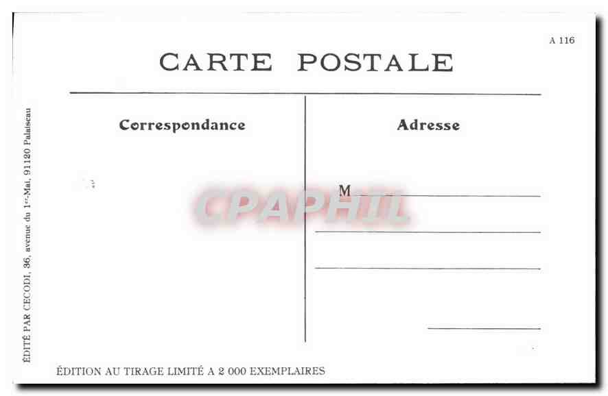 REPRO Paris Les petites affiches — Rückseite
