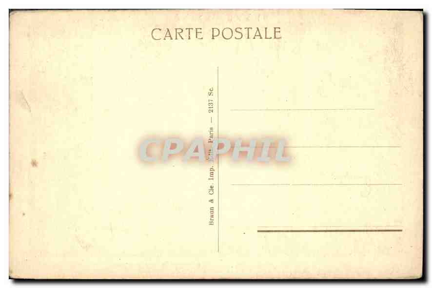CPA Grand Trianon La Chambre de Louis Philippe  — Rückseite