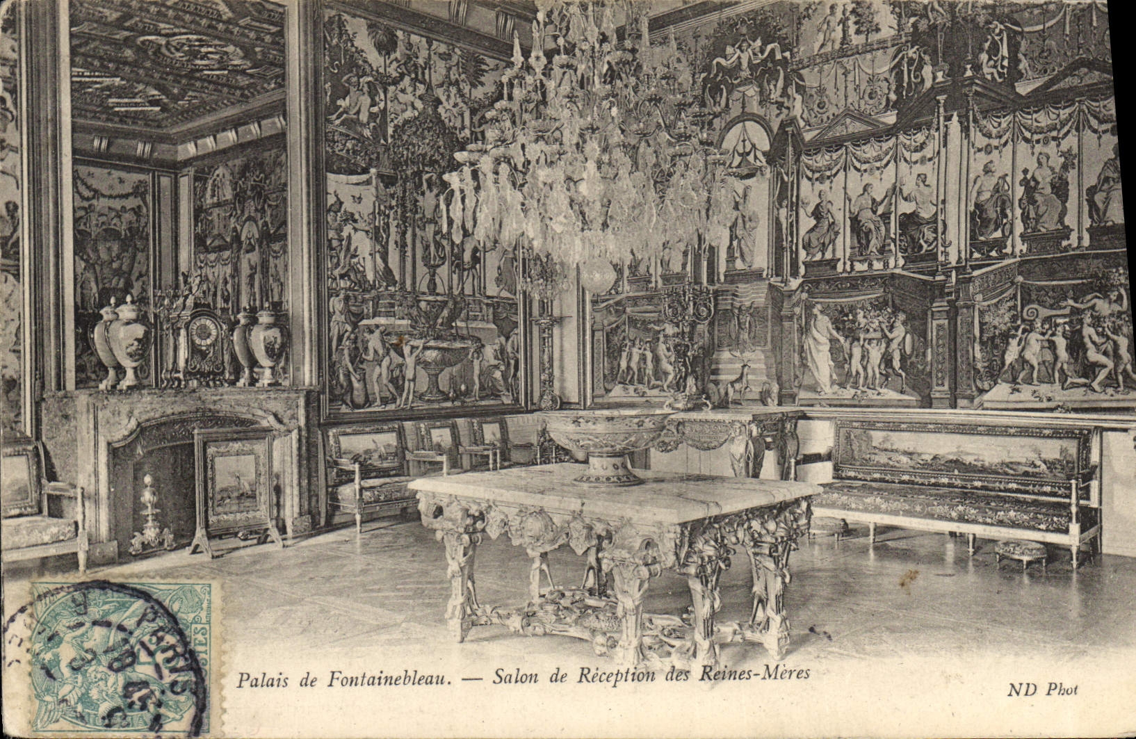 Palais de Fontainebleau — Salon de Réception des Reines-Mères — ND Phot