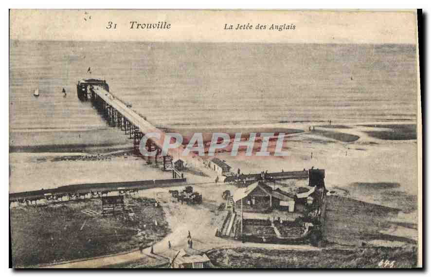 CPA Trouville La jetee des Anglais 