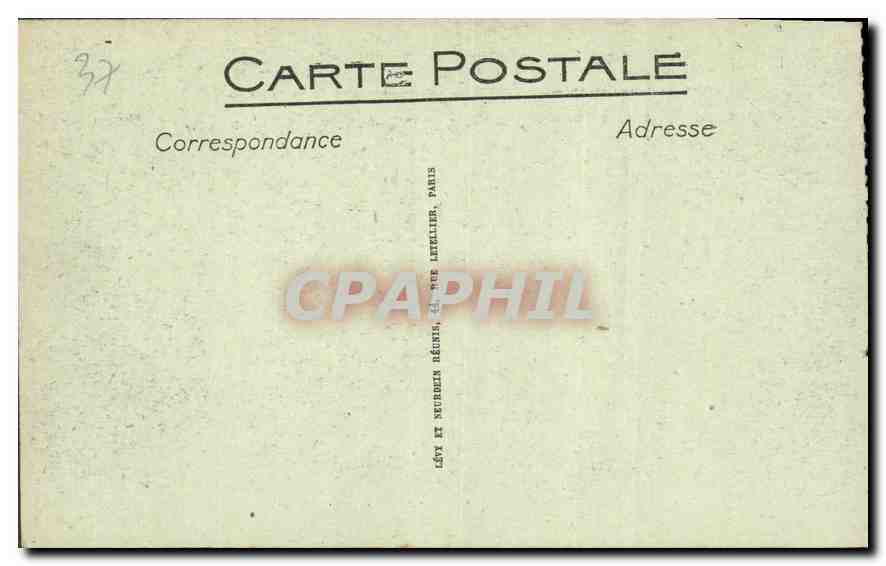 CPA Loches Ensemble de la partie Sud Est du Donjon  — Rückseite