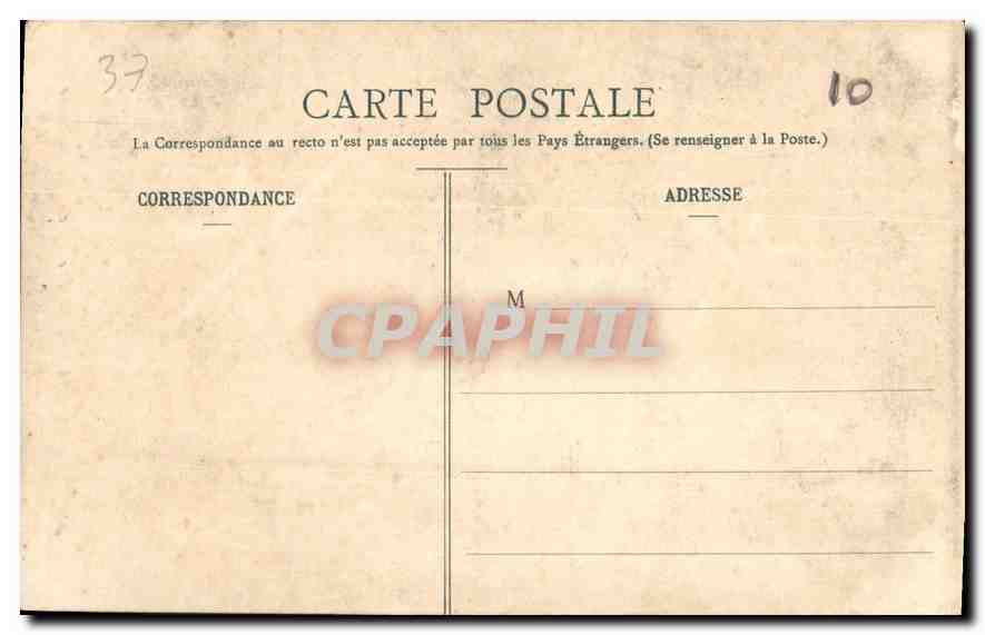 CPA Amboise Le Chateau Porte de l'Ancien Jeu de Paume  — Verso