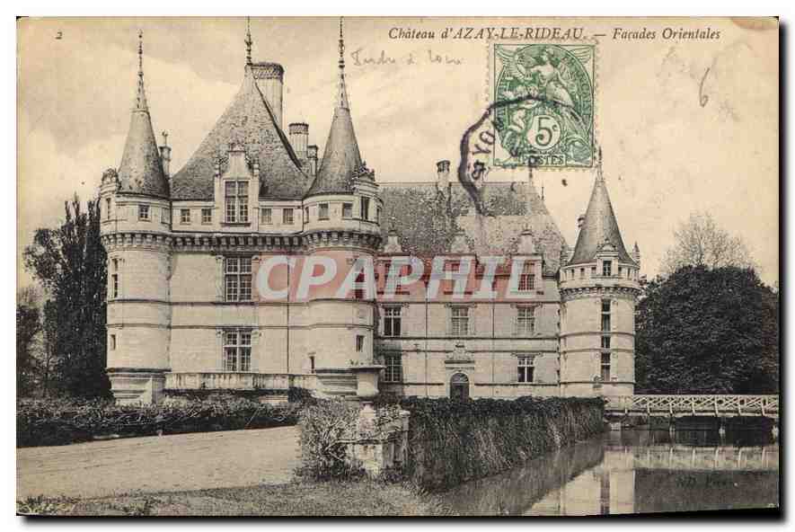 CPA Chateau d'Azay le Rideau Facades Orientales 