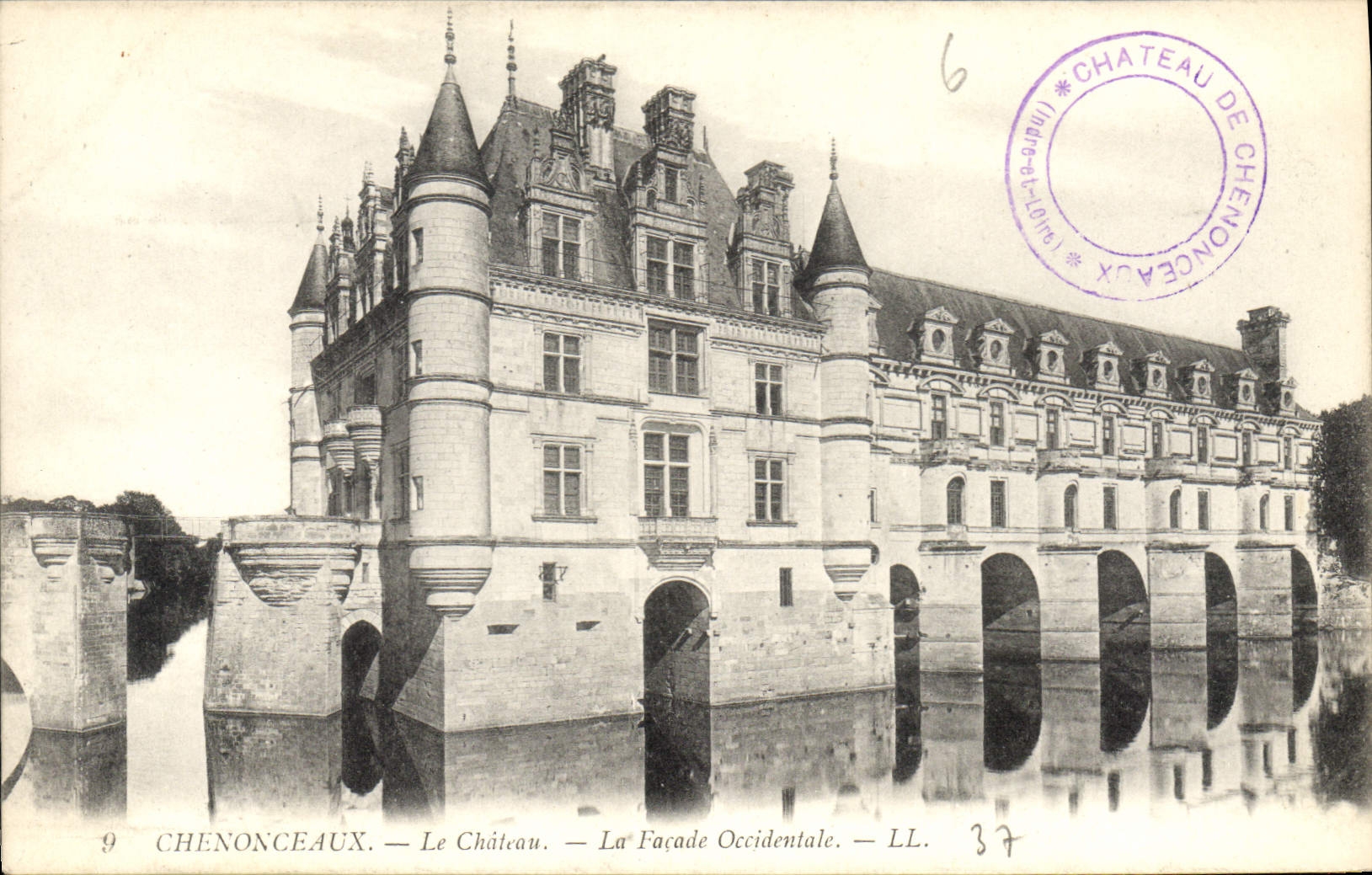 CPA Chenonceaux Le Chateau La Facade Occidentale 