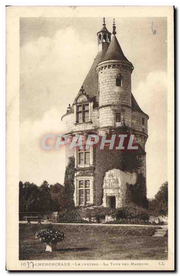 CPA Chenonceaux Le Chateau La Tour des Marques 