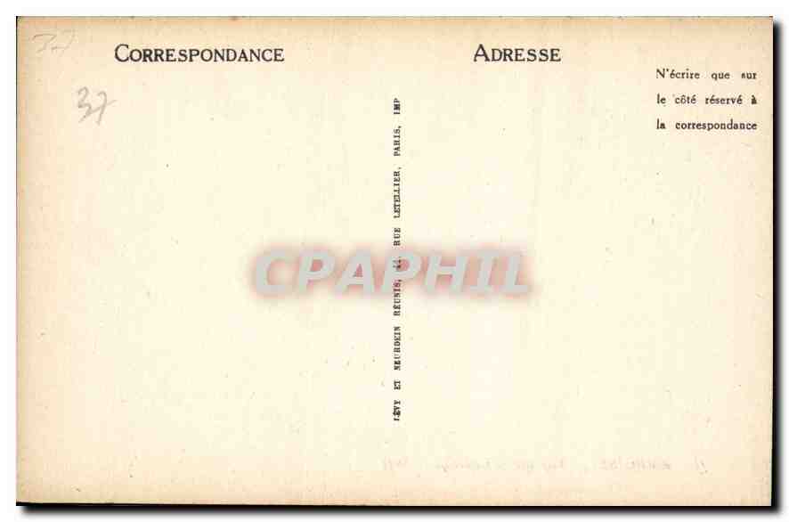 CPA Amboise Vue sur le Chateau  — Rückseite