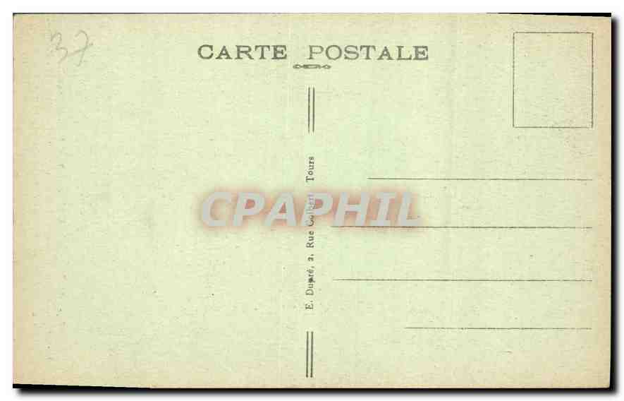 CPA Chenonceau I et L Le Chateau Portrait de Diane de Poitiers par le Primatice  — Rückseite