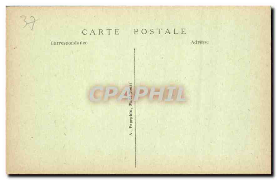 CPA Loches I et L Le Donjon Cachot ou fut enferme Philippe de Commines  — Rückseite