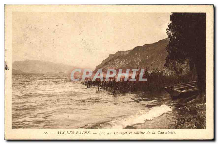 CPA Aix les Bains Lac du Bourget et colline de la Chambotte 