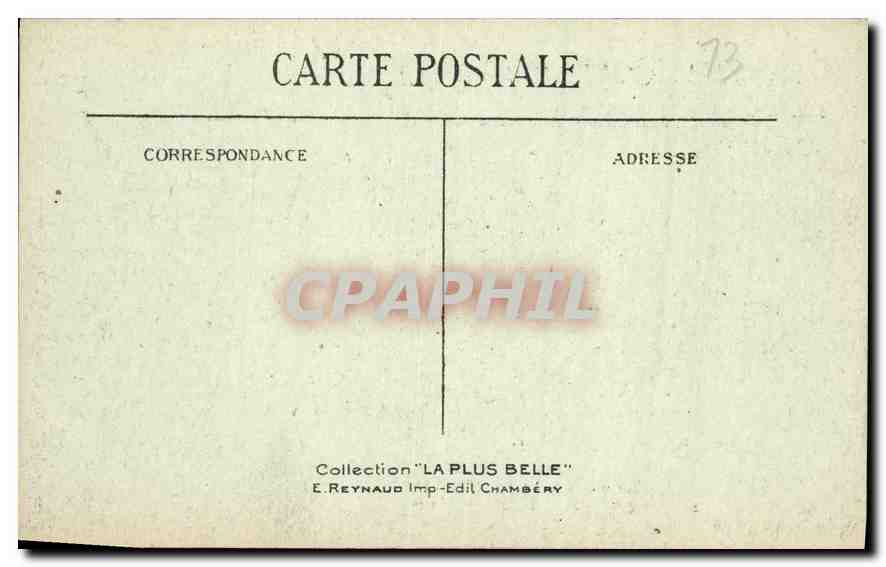 CPA Aix les Bains Abbaye d'Hautecombe La Thour du Phare  — Verso