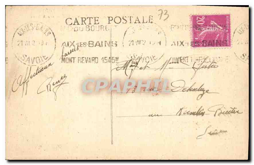 CPA La Savoie Hautecombe et son Abbaye  — Rückseite