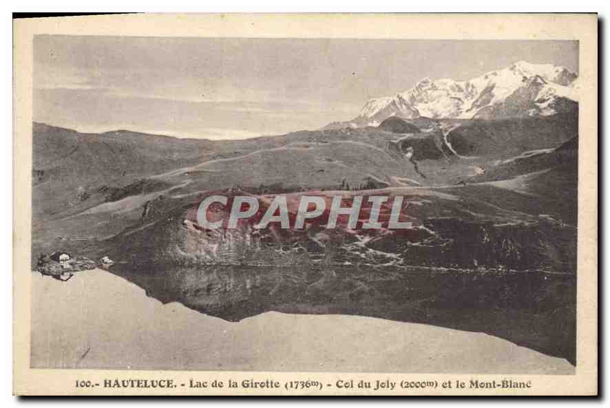 Haute-Luce - Lac de la Girotte (1736m) - Col du Joly (2000m) et le Mont-Blanc