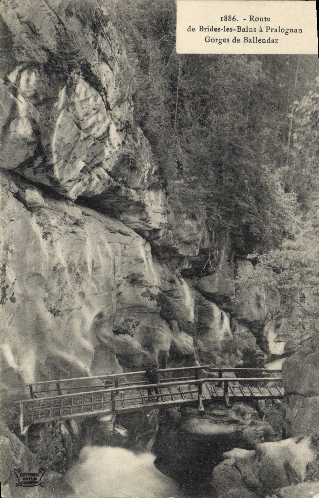 CPA Route de Brides les Bains a Pralognan Gorges de Ballendaz 