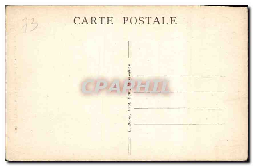 CPA Aix les Bains Maison et Musee Lamartine  — Rückseite