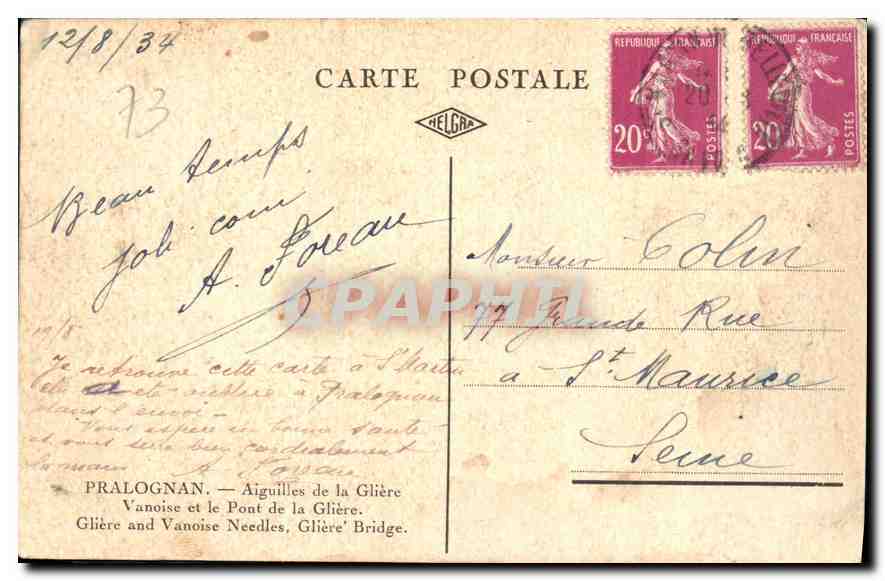 Aiguilles de la Glière — Pont de la Glière — Accorost — Reverso