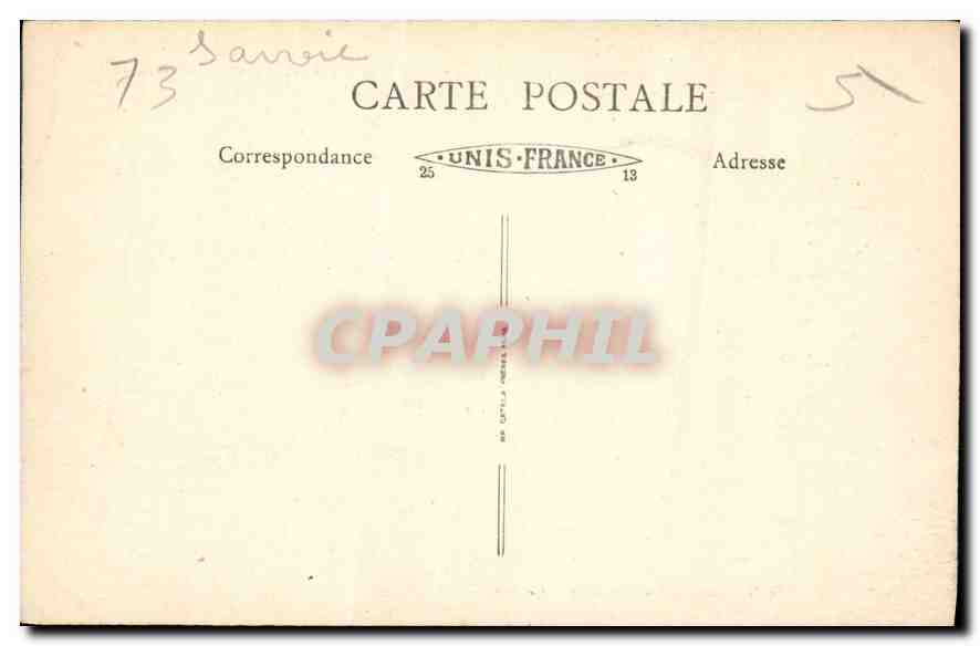 CPA La Savoie Aix les Bains Hotels Beau Site Albion et Bernascon  — Verso