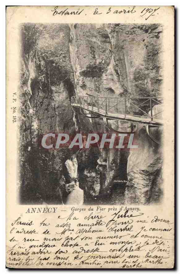 CPA Annecy Gorges du Fier pres d'Annecy 