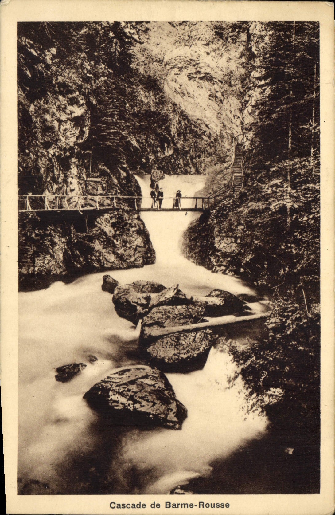 Cascade de Barme-Rousse — Gorges de la Diosaz — Éditions de la Lisonaz, Servoz (H.-S.)