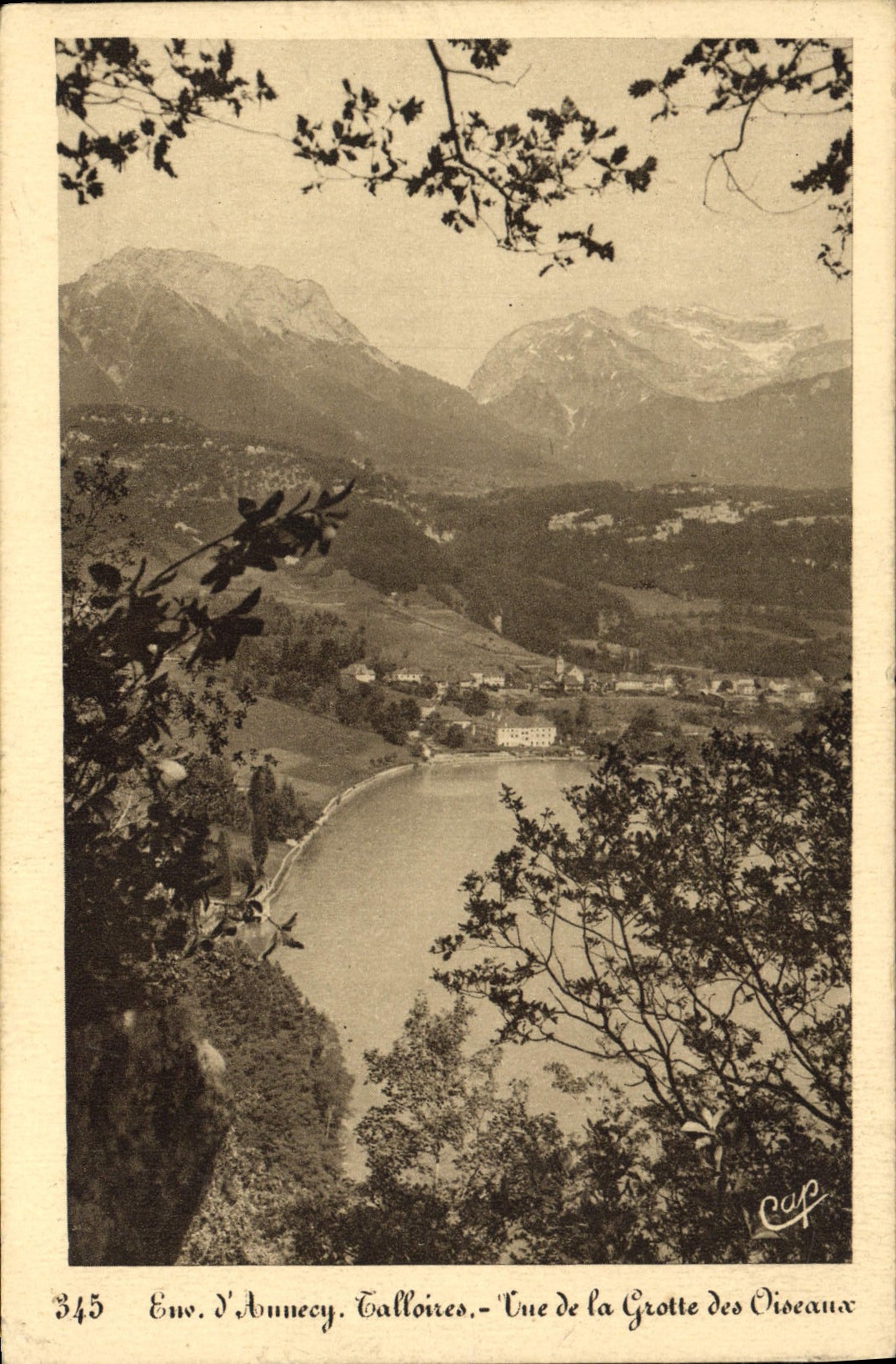 Env. d'Annecy. Talloires - Vue de la Grotte des Oiseaux — CEP, n°345
