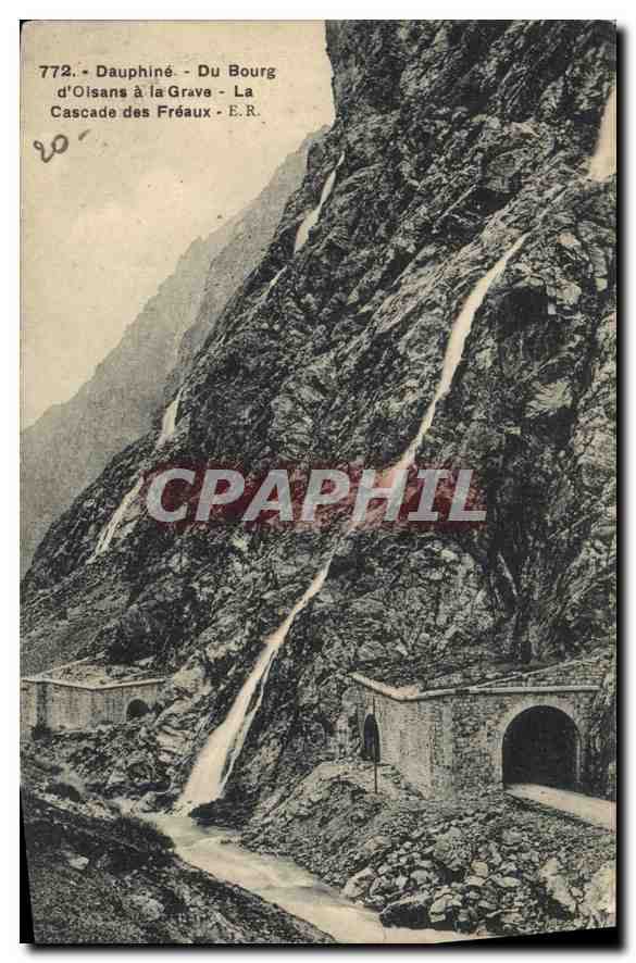Cascade des Fréaux - Du Bourg d'Oisans à la Grave - E.R. - n°772