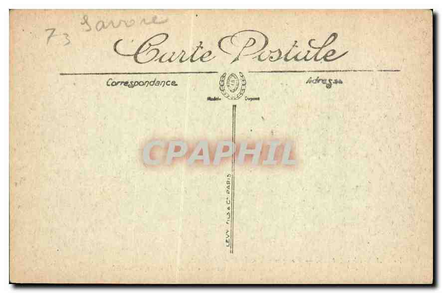 CPA Aix les Bains Vue generale et la Dent du chat  — Verso