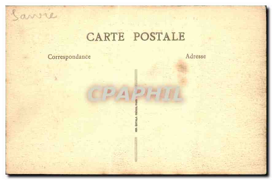 CPA La Savoie Environs d'Aix les bains Val du Fier Le Defile  — Verso