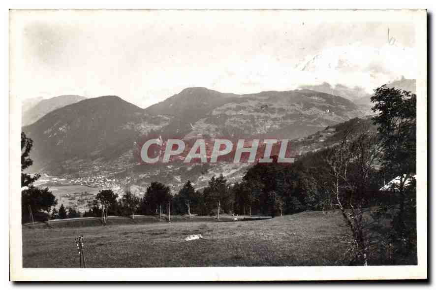 Vue de la chaîne du Mont Blanc — Mégeve (Haute-Savoie) — éditeur Lévy et Mordein Reuils, Paris