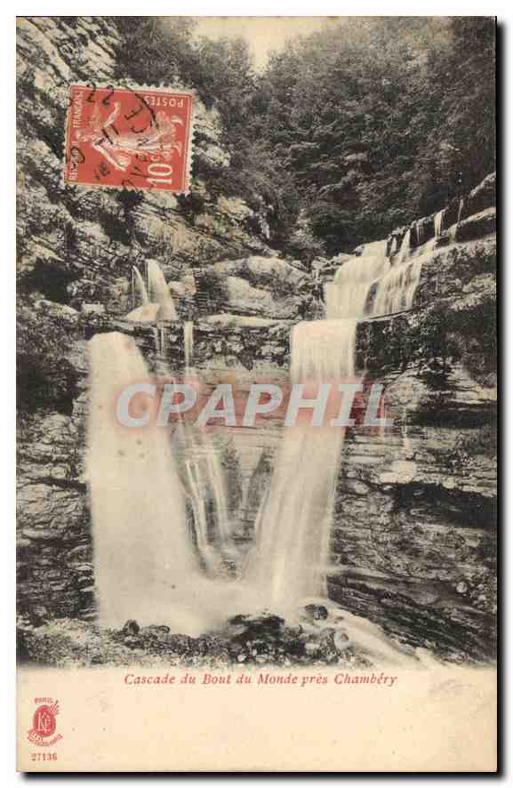 Cascade du Bout du Monde près Chambéry — éditeur Paris, n° 27136