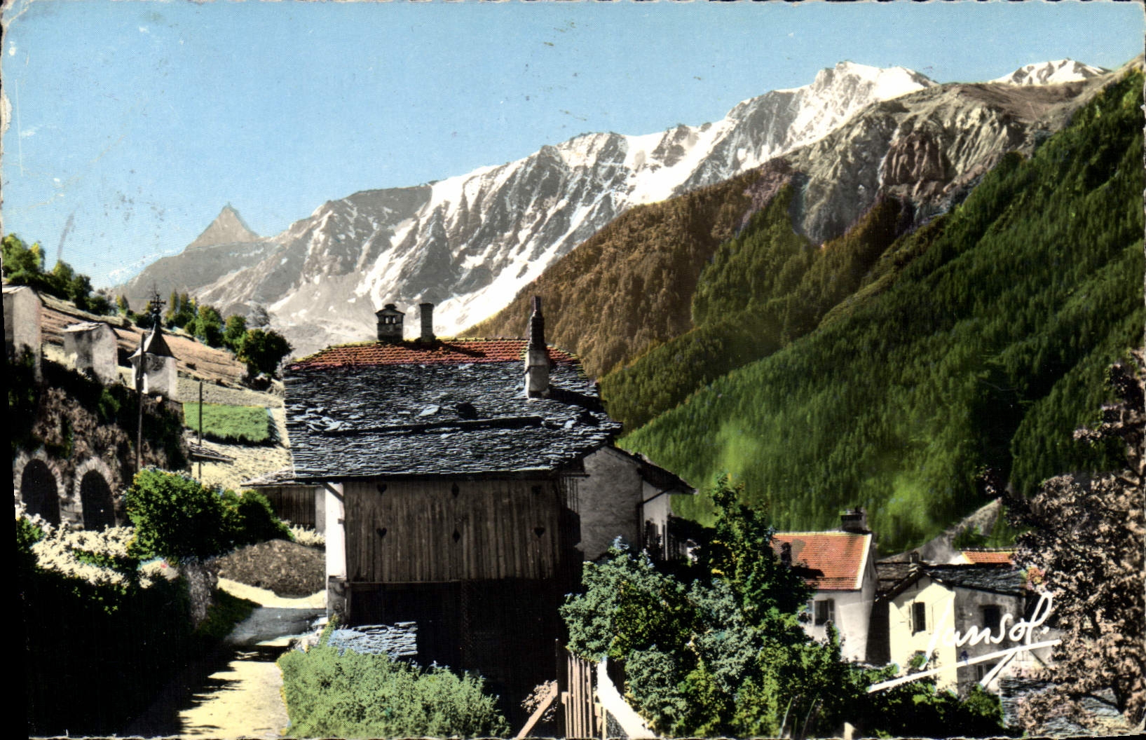 CPA Peisey Nancroix Savoie Massif de Bellecote Aiguille de l'Aliet 