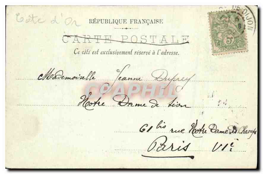 CPA Dijon Le Musee Le Tombeau de Jean sans peur et de Marguerite  — Verso