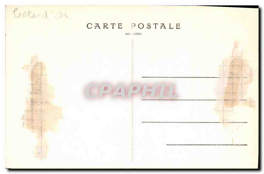 CPA La Bourgogne Historique Arnay Ancien Porte de l'Ancien manoir de Mrs de Juilly  — Rückseite