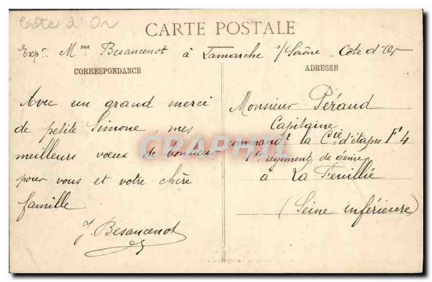 CPA Dijon Salle des Etats de Bourgogne Les Gloires de la Bourgogne par Levi  — Rückseite