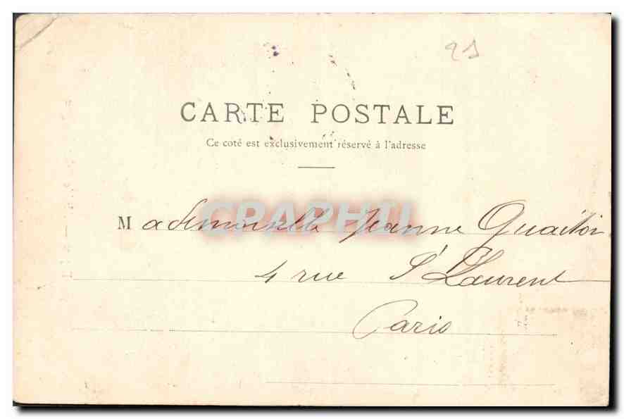 CPA Dijon Abside Saint Benigne  — Rückseite