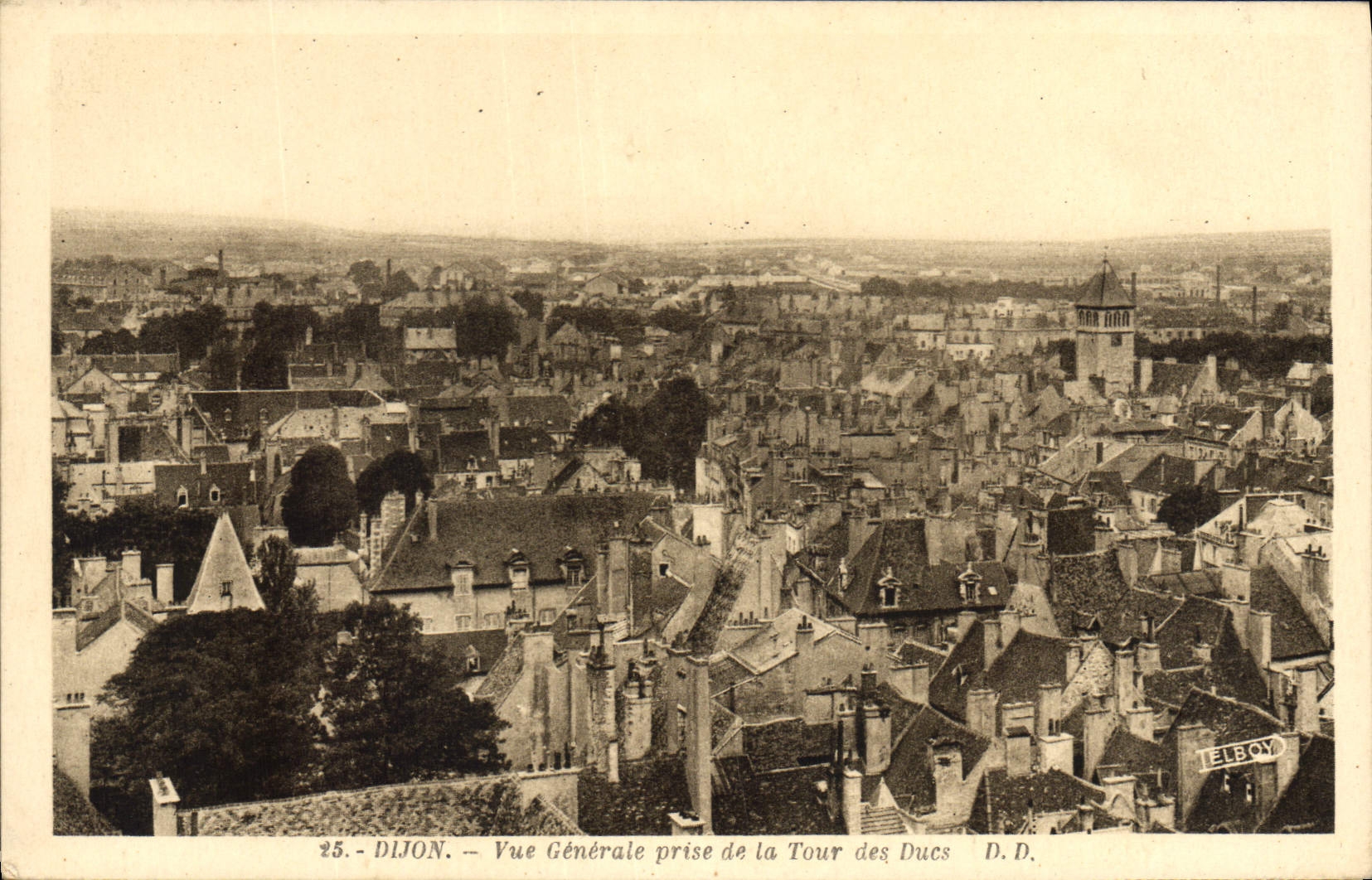 CPA Dijon Vue generale prise de la Tour des Ducs 