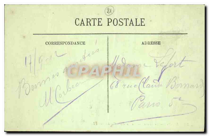 CPA Dijon Le Musee La Salle des Gardes  — Rückseite