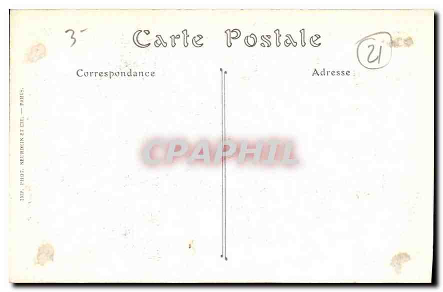 CPA Dijon L'Escalier de la Tour de Bar  — Verso