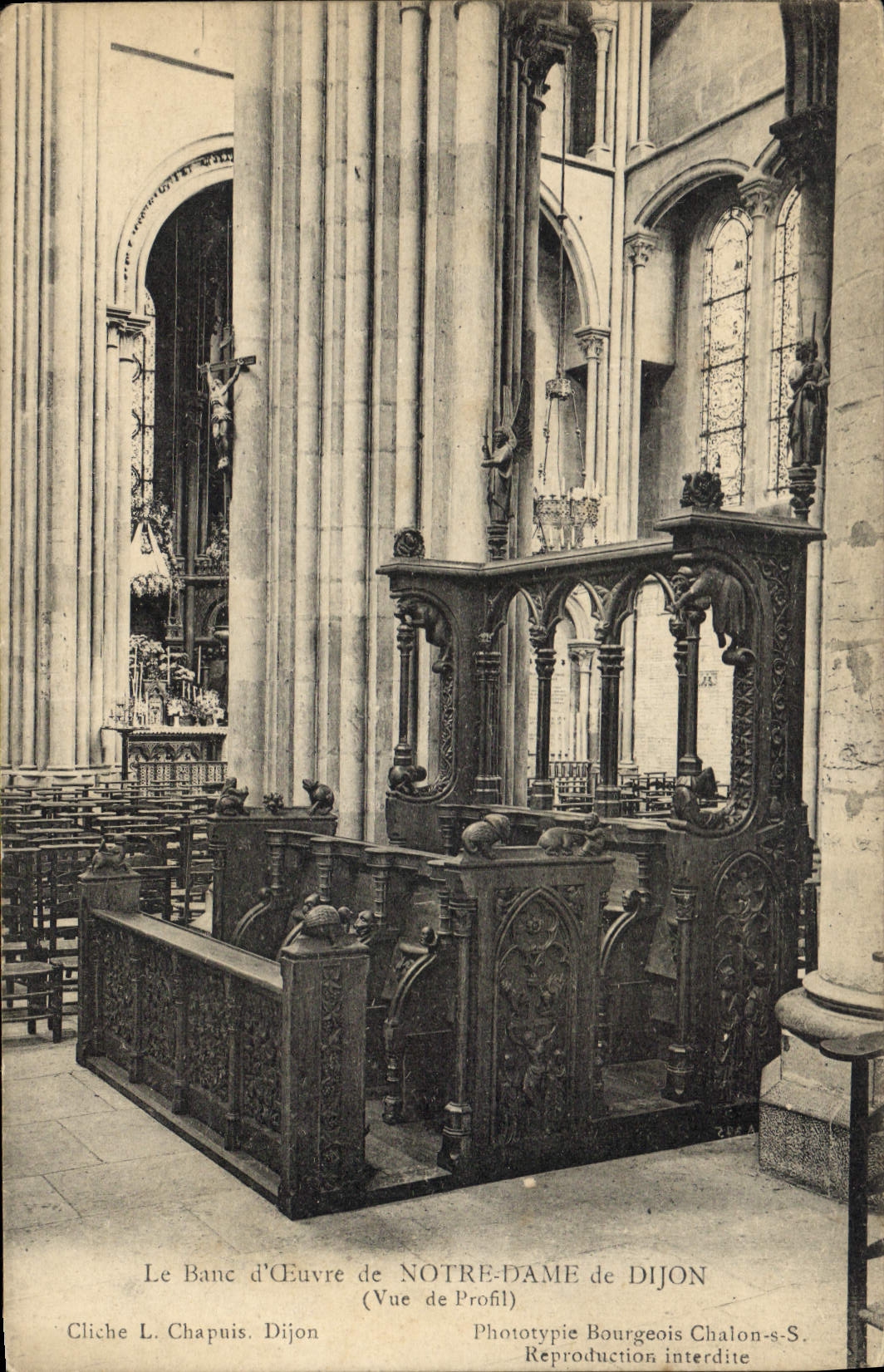 CPA Le Banc d'Oeuvre de Notre Dame de Dijon 