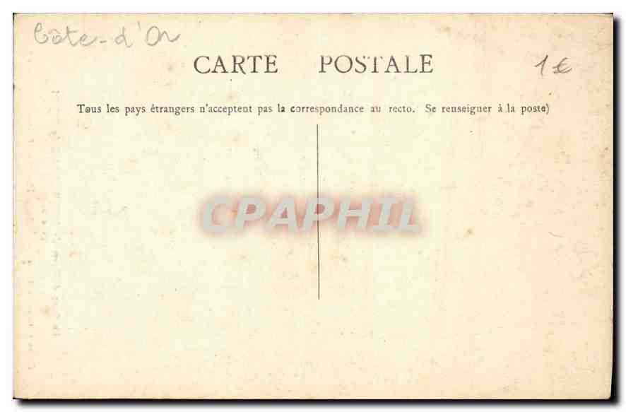 CPA Le Banc d'Oeuvre de Notre Dame de Dijon  — Verso
