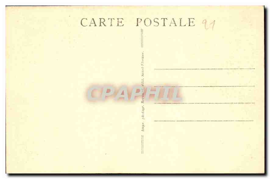 CPA Abbaye de Citeaux Cote d'Or Le refectoire  — Rückseite