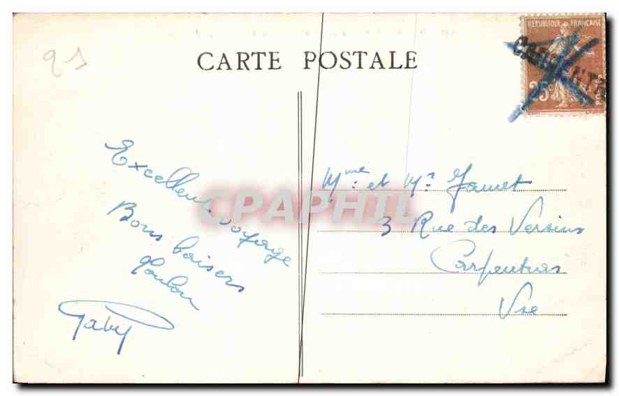 CPA Dijon Vue prise du haut du Creux d'Enfer  — Verso