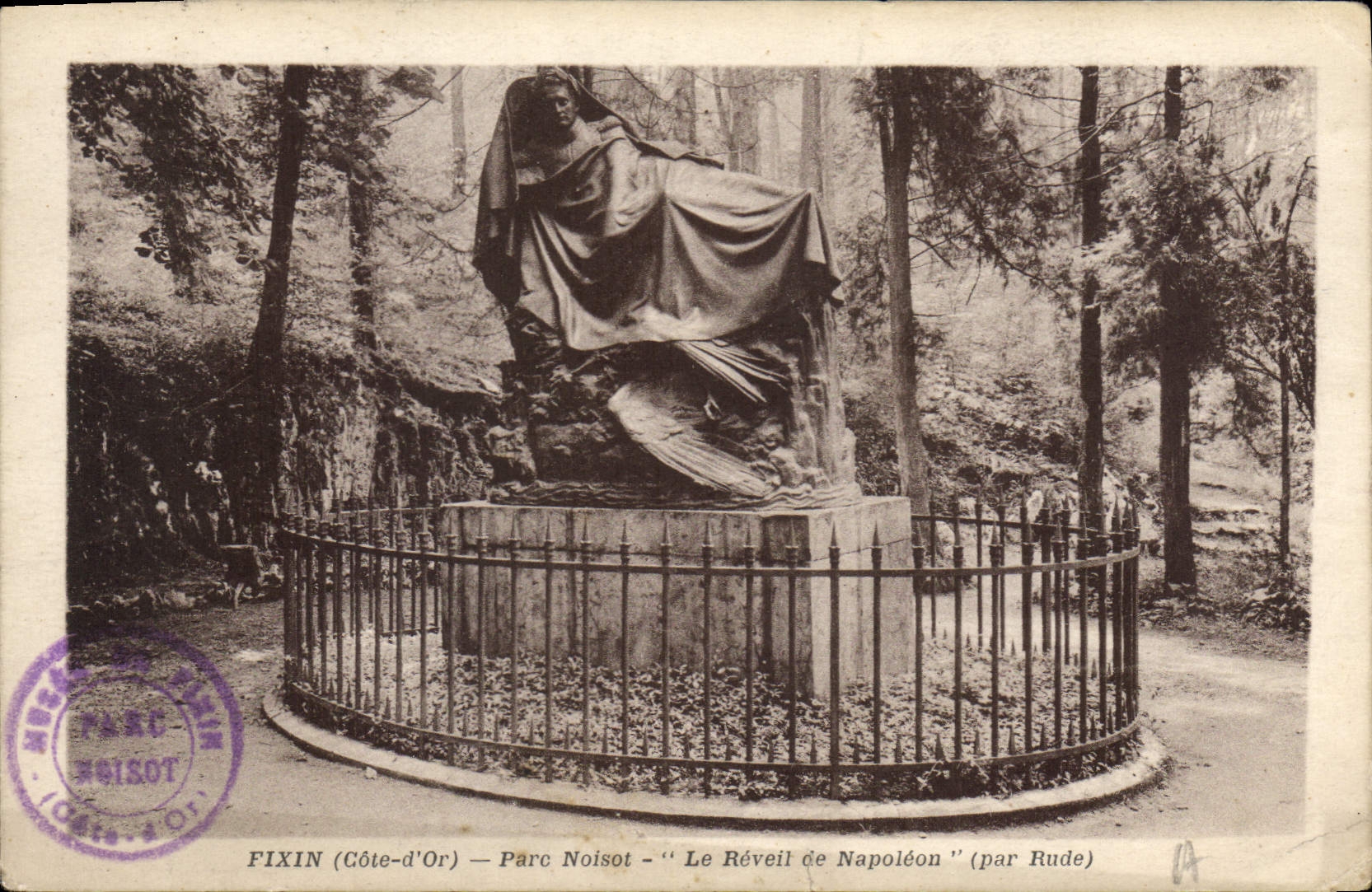 CPA Fixin Cote d'Or Parc Noisot Le Reveil de Napoleon 