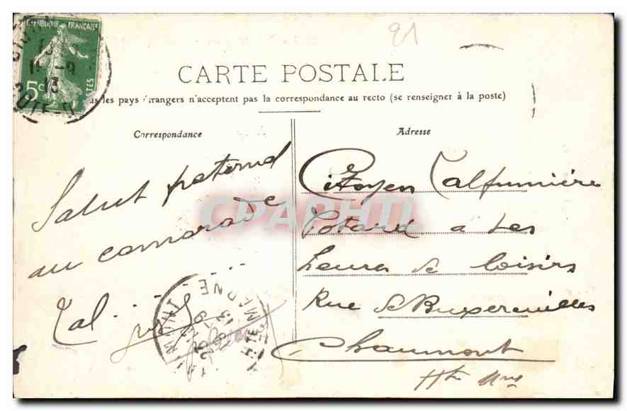 Gargouilles de Notre-Dame - DIJON (XIIIe Siècle) — Édition P. P. n°16 — Rückseite