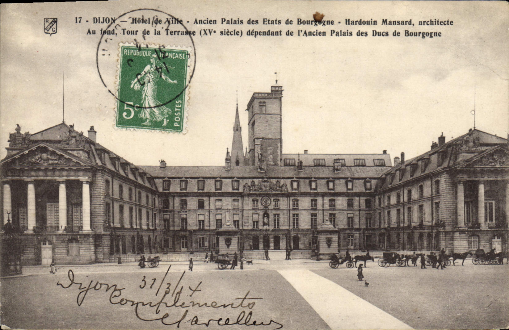 CPA Dijon Hotel de Ville Ancien Palais des Etats de Bourgogne 