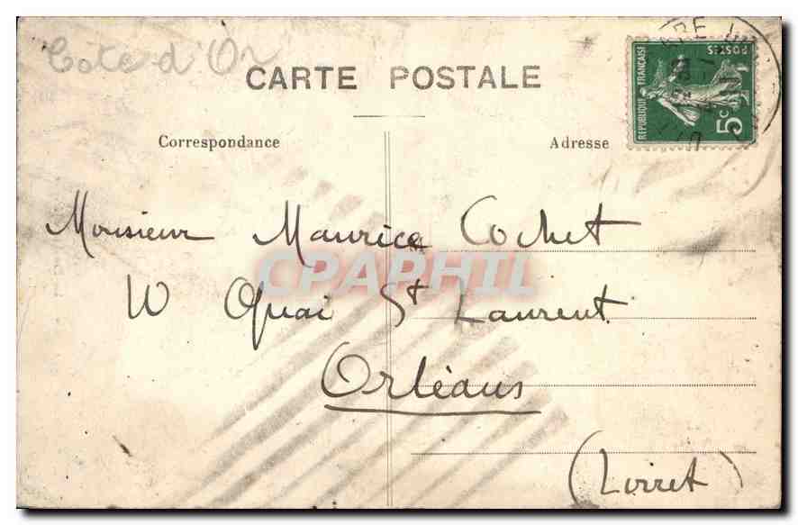 CPA Dijon Puits de Moise Les Prophetes Jeremie et Zacharie  — Rückseite