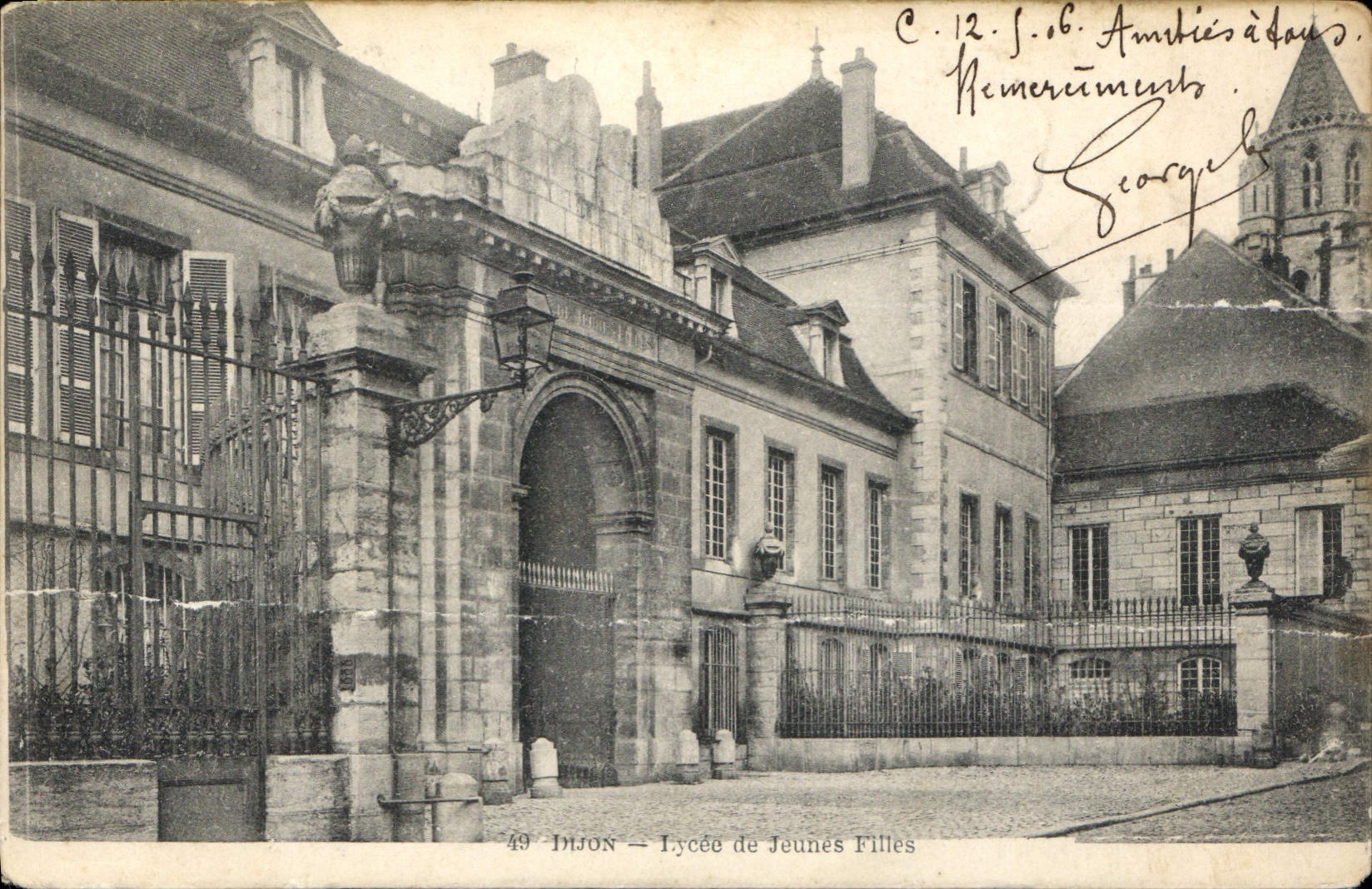 Dijon — Lycée de Jeunes Filles — éditeur inconnu, n° 49