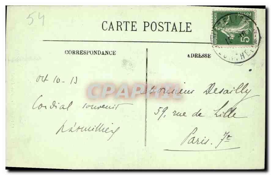CPA Nancy Le Palais Ducal  — Rückseite
