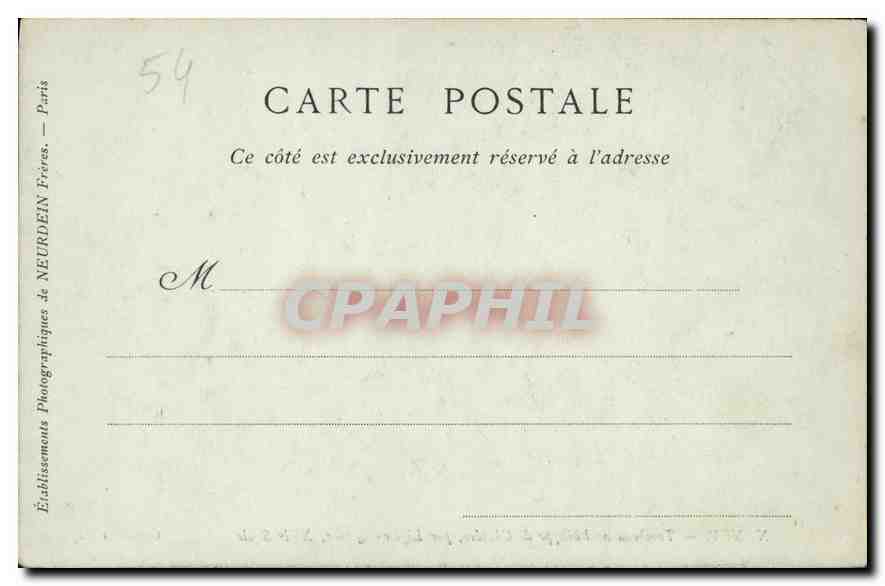 CPA Nancy Tombeau de Philippe de Cheldre  — Verso