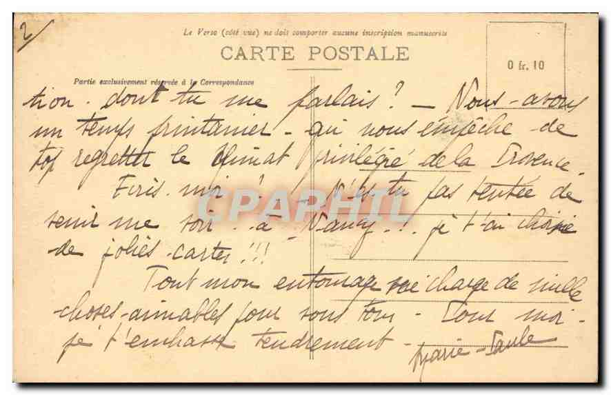 CPA Nancy Palais Ducal Petite et grande Porterie  — Rückseite