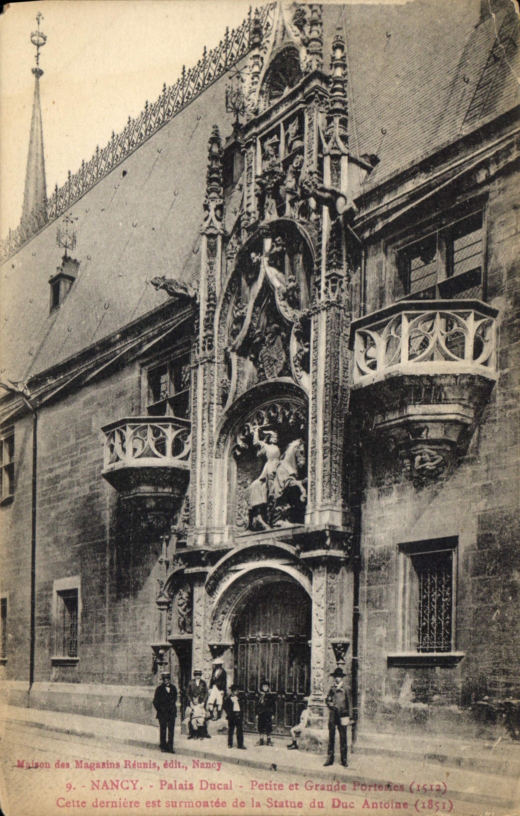 CPA Nancy Palais Ducal Petite et grande Porterie 